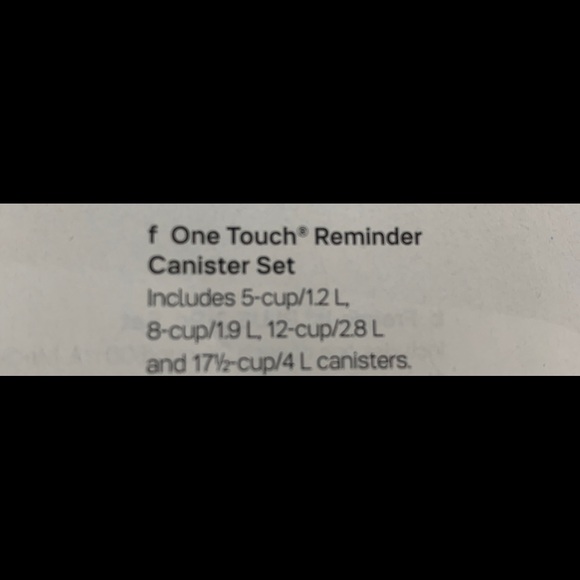 Tupperware one touch reminder canister set - Picture 3 of 3